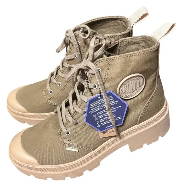 🌿NWT Palladium Women’s Twill Boots - Picture 2 of 8